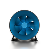 TerraBloom 8" EC Duct Fan with Remote Speed Controller, 569 CFM, 74W - TerraBloom