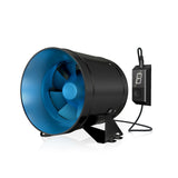 TerraBloom 8" EC Inline Duct Fan with Variable Speed Controller, ECMF-200, 569 CFM, 74W - TerraBloom