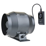 TerraBloom 6" EC Inline Duct Fan with Speed Controller, ECMF-150-V2, 355 CFM,46W, IP 68 Waterproof Rating