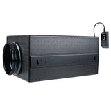 TerraBloom 8" Silenced EC Inline Duct Fan with Speed Controller, ECMF-200-V2, 583 CFM, 73W, IP 6X Ingress Rating