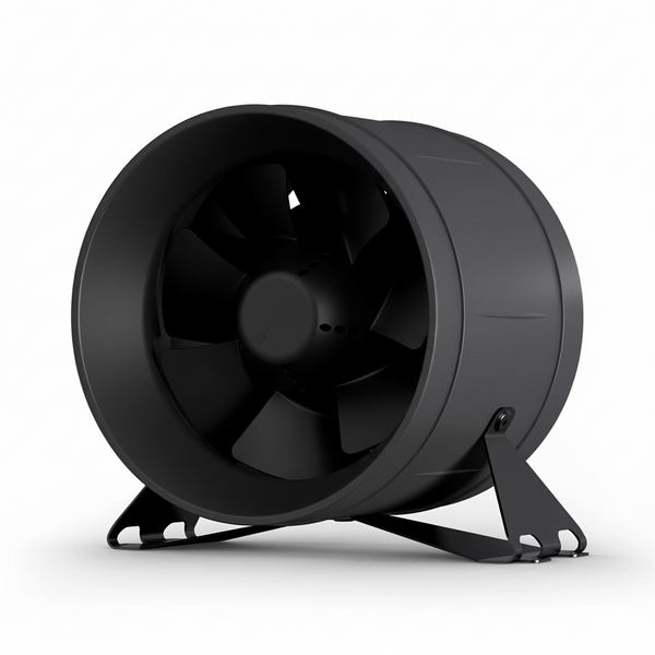 TerraBloom 10" EC Inline Duct Fan with Speed Controller, ECMF-250-V2, 944 CFM, 136W, IP 68 Waterproof Rating
