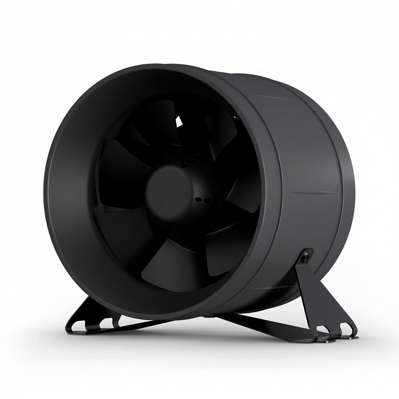 TerraBloom 10" EC Inline Duct Fan with Speed Controller, ECMF-250-V2, 944 CFM, 136W, IP 68 Waterproof Rating