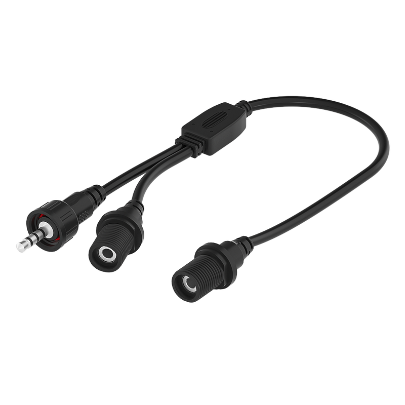 Y-shape TRRS Wiring Harness for Daisy Chain Connection of Many Fans to Single Speed Controller - 10 Pack