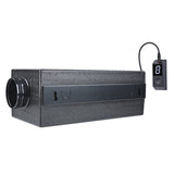 ultra quiet duct fan silenced inline fan 4" 100mm silent booster fan with speed controller terrabloom ECM EC fans