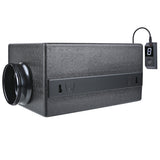 TerraBloom 6" Silenced EC Ultra Quiet Inline Duct Fan with Speed Controller, ECMF-150-S2, 355 CFM, 45W, IP 6X Ingress Rating