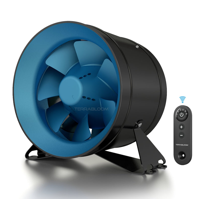 [2019 model] TerraBloom 10" Inline Duct Fan, ECMF-250-R, 946 CFM, 126W - TerraBloom