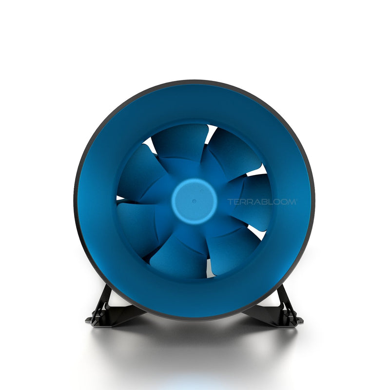 [2019 Model] TerraBloom 8" Inline Duct Fan, ECMF-200-R, 710 CFM, 75W - TerraBloom