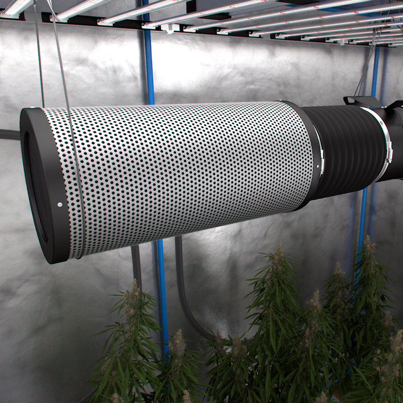 TerraBloom 8 inch carbon filter Australian activated charcoal