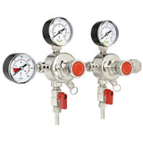 [Refurbished] TerraBloom Dual Stage Beer Keg CO2 Pressure Regulator For 2 Simultaneous Keg Connections - TerraBloom