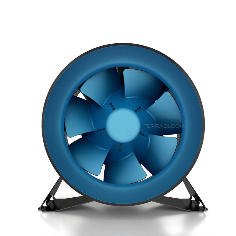 TerraBloom 10" EC Duct Fan with Remote Speed Controlled, 946 CFM, 126W - TerraBloom