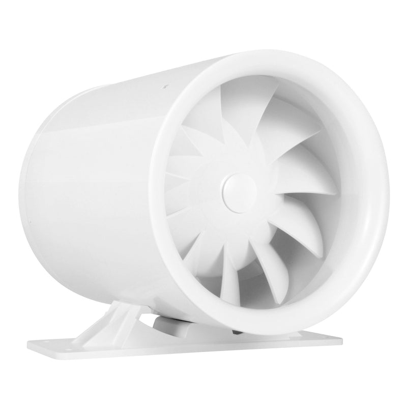 TerraBloom 6 Inch Inline Duct Fan "Low Noise" Series. 188 CFM HVAC Quiet Mixed Flow Energy Efficient Blower - TerraBloom
