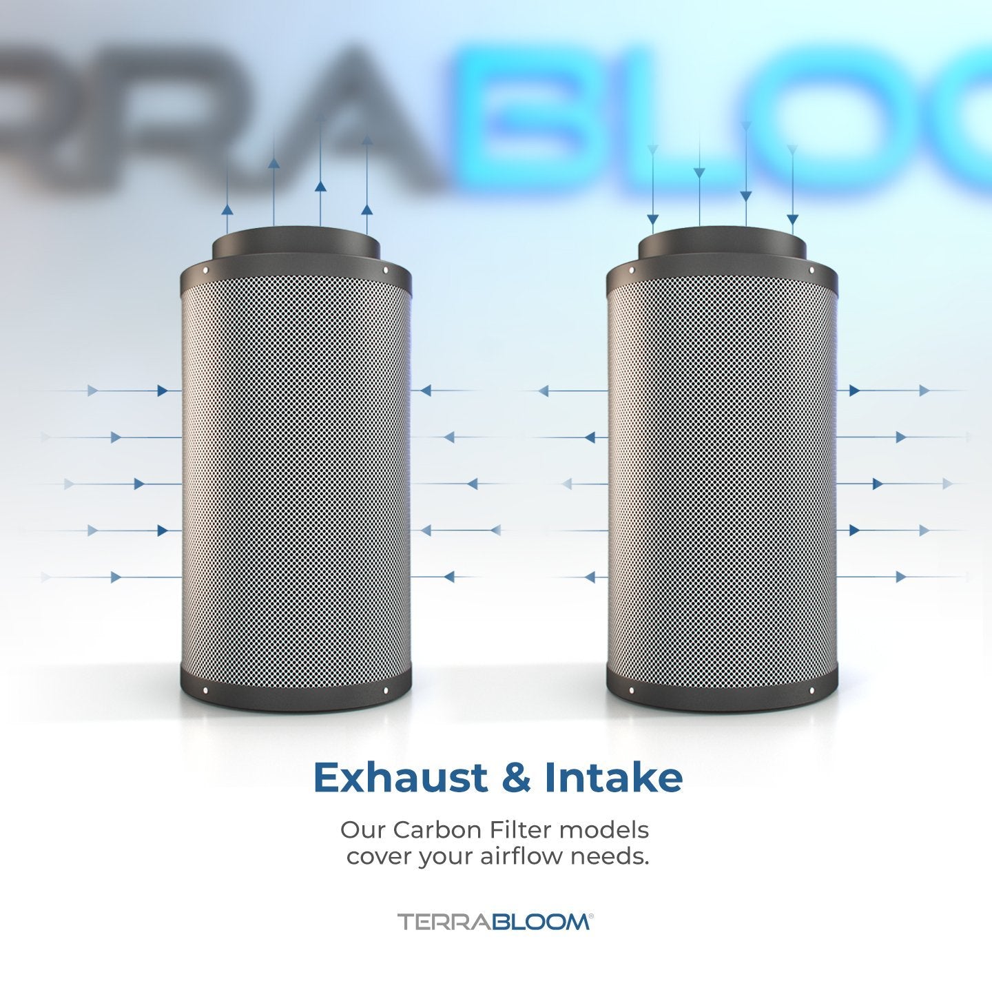 TerraBloom 8 inch carbon filter Australian activated charcoal