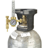 TerraBloom Argon/CO2 Regulator - Welding Gas Flowmeter For TIG MIG - Brass Construction Flow Meter For Argon and CO2 Welder Tanks CGA580 - TerraBloom