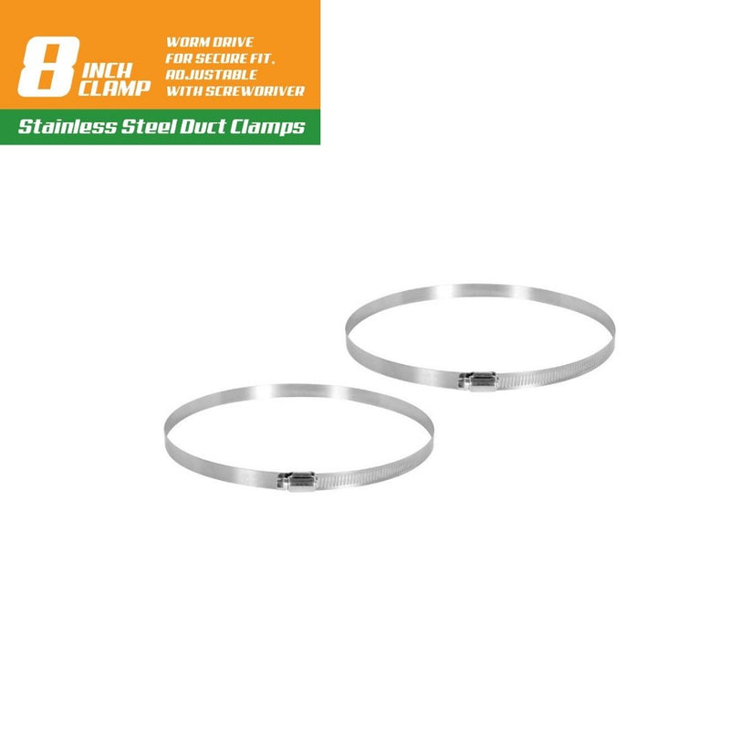 thumbnail image 2 of 4 In. Adjustable Metal Worm Duct Clamps (2-Pack) - The Home Depot 2 of 12