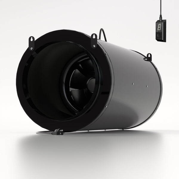 [Under Development - ETA 12/21]TerraBloom 12" (12.3"/313mm OD) Silenced EC Inline Duct Fan, ECMF-315-S, 1662 CFM, 268W - TerraBloom